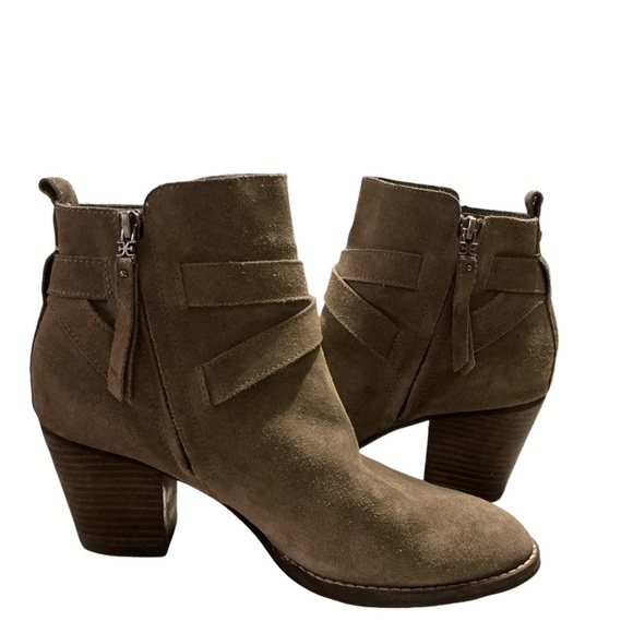 Sam Edelman gray suede ankle boots  size 10 - Picture 2 of 7